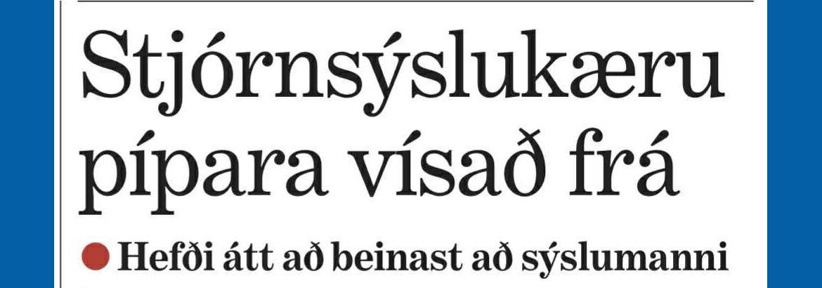 Stjórnsýslukæru pípara vísað frá